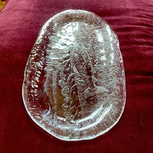 Beautiful glass platter